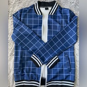 Royal, Sky Blue Men’s Polyester Jogging Jacket